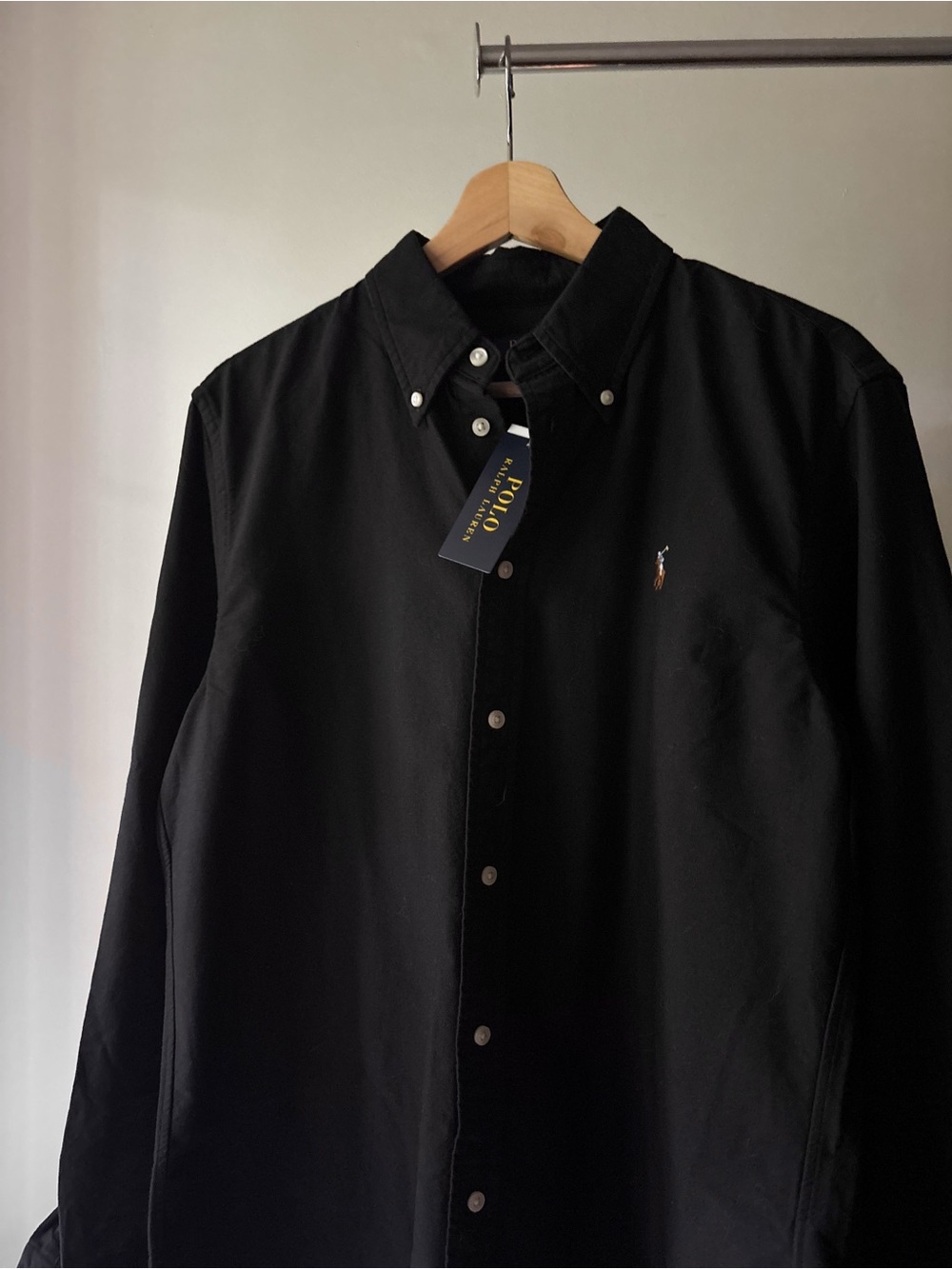 Polo by Ralph Lauren Black Button-Down Oxford Shirt